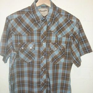 Vintage Legit WRANGLER 60s 70s Short Sleeve Cowboy